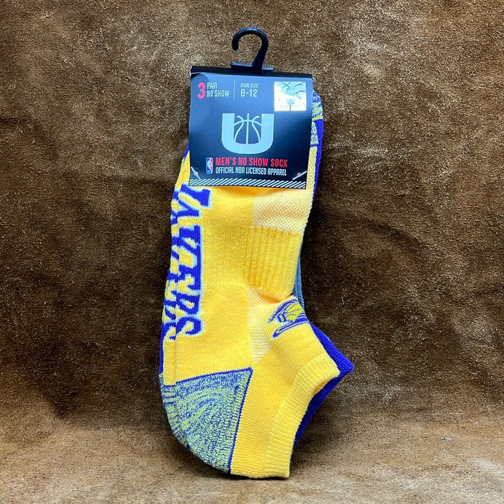 NBA Lakers No Show Socks